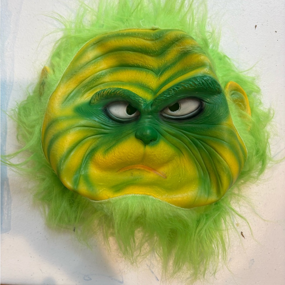 Green and Yellow Character Mask